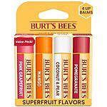 [S&amp;S] $7.47: 4-Count Burt's Bees Superfruit Lip Balm at Amazon