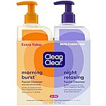 [S&amp;S] $5*: 2-Pack 8-Oz Clean &amp; Clear Day &amp; Night Face Cleansers at Amazon