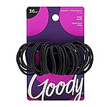 [S&amp;S] $1.99: 36-Count Goody Ouchless Hair Elastics (Black) at Amazon