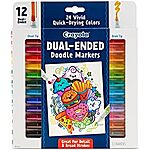 $4.99: 12-Count Crayola Dual Chisel Tip &amp; Brush Markers at Amazon