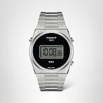 $197.50: TISSOT Mens Digital Watch, Black Dial, Black Stainless Steel Bracelet, 40mm Case, T1374631105000 at Amazon
