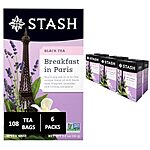 [S&amp;S] $8.16: 6-Pack 18-Count Stash Black Tea (Breakfast In Paris) at Amazon