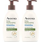$9.99: 2-Pack 12-Oz Aveeno Sheer Hydration Daily Moisturizing Fragrance-Free Lotion at Amazon