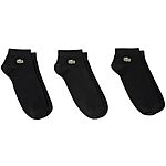 $11.99: 3-Pack Lacoste Unisex Low Socks at Amazon