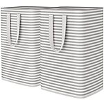[Prime] $9.99*: 2-Pack 80L Lifewit Collapsible Laundry Baskets w/ Handles (Grey) at Amazon