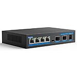 [Prime] $28.88*: TEROW 6-Port Unmanaged Ethernet Switch (4x 2.5G Base-T + 2x 10G SFP) at Amazon