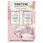 [S&amp;S, AC] $9.10: 2-Piece Pantene Nutrient Blends Miracle Moisture Boost Rose Water Shampoo &amp; Conditioner at Amazon