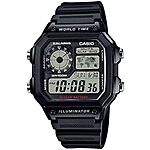 $19.99*: 39.5mm Casio Men's Digital LC Analog Multi-Function Watch (Black) at Amazon