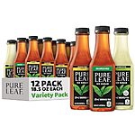 [S&amp;S] $15.62: 12-Pack 18.5-Oz Pure Leaf Real Brewed Tea (Unsweet Variety Pack) at Amazon ($1.30 each)