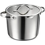 $41.96: 8-Qt Tramontina Tempo Tri-Ply Base Stainless Steel Stock Pot with Glass Lid at Amazon