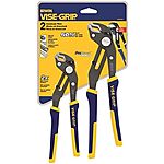 $21.11*: 2-Piece IRWIN Tools VISE-GRIP GrooveLock V-Jaw Pliers Set (8&quot; &amp; 10&quot;) at Amazon