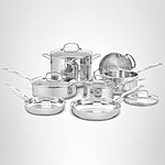 $111.99: 11-Piece Cuisinart Chef's Classic Stainless Steel Cookware Set at Amazon