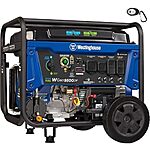 $823.67: Westinghouse 9500W / 12500W Home Backup Gas Powered Portable Generator (WGen9500DF) at Amazon
