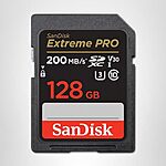 [Resale, AC] $12.19: SanDisk 128GB Extreme PRO SDXC UHS-I Memory Card (Used - Like New) at Amazon