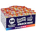 [S&amp;S] $11.41: 50-Pack 0.8-Oz Welch's Fruit Snacks (Fusions) at Amazon