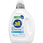[S&amp;S, AC] $8.65: 50-Oz all Liquid Laundry Detergent (Unscented) at Amazon