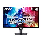 $449.99*: 31.5&quot; Acer Nitro XV325QK 3840x2160 4K UHD 160Hz 0.5ms MiniLED IPS Monitor at Amazon