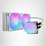 [YMMV, AC] $29.99*: Cooler Master 240mm Elite Liquid White AIO CPU Cooler at Amazon