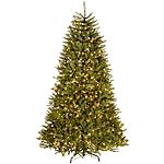 $79.99: National Tree Company 7.5 ft Pre-Lit Dunhill Fir Artificial Christmas Tree at Amazon