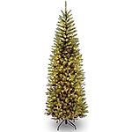 $79.99: National Tree Company 6.5 ft Pre-Lit Downswept Douglas Fir Artificial Christmas Tree at Amazon