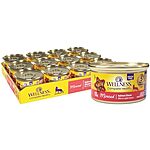 [S&amp;S, AC] $22.93: 24-Pack 3-Oz Wellness Complete Health Minced Adult Wet Cat Food (Salmon Entrée) at Amazon (95.5￠ each)