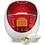 $69.99*: CUCKOO 6-Cup Micom Rice Cooker w/ Fuzzy Logic Technology, Red (CR-0655F) at Amazon