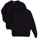 $8.61*: 2-Pack Hanes Men's EcoSmart Fleece Pullover Crewneck Sweatshirt (Black) at Amazon