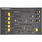 $97.80: 17-Piece GEARWRENCH 1/4&quot;, 3/8&quot;, 1/2&quot; Impact Drive Tool Accessories Set with EVA Foam Tray (86524) at Amazon