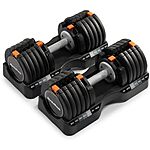 $249.98*: 55 lb. NordicTrack Select-A-Weight Dumbbell (Pair) at Amazon