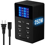 $59.99*: 8-Port SABRENT (up to 252W) USB-A &amp; USB-C Charging Station at Amazon