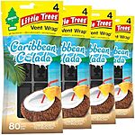$3.48: 16-Count LITTLE TREES Car Air Freshener (Caribbean Colada) at Amazon