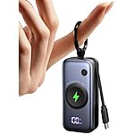 [AC] $11.46: INIU 5000mAh Wireless Portable Power Bank w/ Built-in USB-C Cable at Amazon