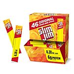 [S&amp;S, AC] $24.76*: 3 × 46-Pack 0.28-Oz Slim Jim Smoked Meat Sticks (Original) ($8.25 each) at Amazon