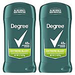 [S&amp;S, AC] $3.80: 2-Pack 2.7-Oz Degree Men Original Protection Antiperspirant Deodorant (Extreme Blast) at Amazon ($1.90 each)