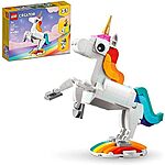 $6.79*: 145-Piece LEGO Creator: 3 in 1 - Magical Unicorn (31140, 2023) at Amazon