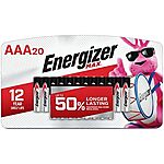 [S&amp;S] $7.53*: 20-Count Energizer AAA Alkaline Batteries at Amazon (37.6￠ each)