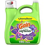 [S&amp;S, AC] $32.21*: 4 × 140-Oz Gain Liquid Fabric Conditioner (Moonlight Breeze, 190 Loads) ($8.05 each) at Amazon