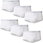 $5.92: 6-Pack Hanes Men's Moisture-Wicking Cotton Briefs (White, Small) at Amazon