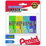 [S&amp;S] $2.10*: 4-Pack Pentel Hi-Polymer Block Eraser (Small, Assorted Colors) at Amazon