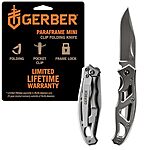 $9.94*: Gerber Paraframe Mini Folding Knife (Stainless Steel) at Amazon