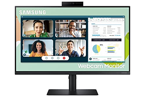 $99.99: Samsung S40VA Series 24-Inch Computer Monitor, 75Hz, IPS, Built-in Webcam (LS24A400VENXZA)
