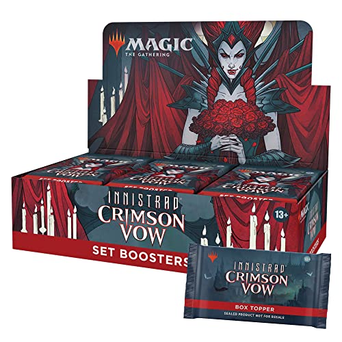 $89.20: Magic: The Gathering Innistrad: Crimson Vow Set Booster Box | 30 Packs + Dracula Box Topper (361 Magic Cards)