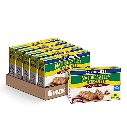 $17.95 w/ S&S: Nature Valley Biscuit Sandwiches, Cinnamon Almond Butter, 1.35 oz, 10 ct (Pack of 6)