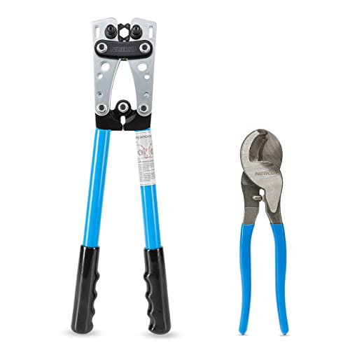 $24.47: NEIKO 02039A Lug Crimping Plier and Cable Cutter Set