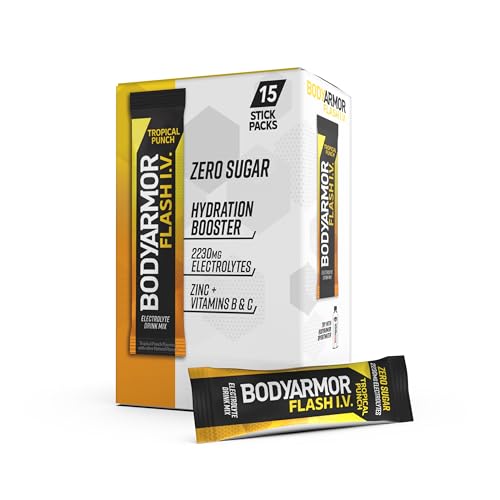 from $7.43 w/ S&S: BODYARMOR Flash IV Electrolyte Packets (15 Count) at Amazon