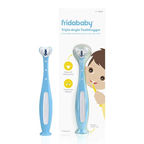 $6: Frida Baby Triple-Angle Toothhugger Training Toothbrush for Toddler Oral Care, Blue
