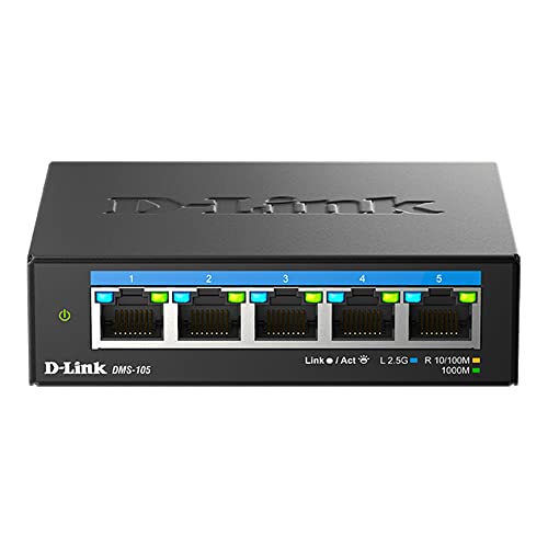 $80: D-Link 5-Port 2.5GB Unmanaged Gaming Switch (DMS-105)