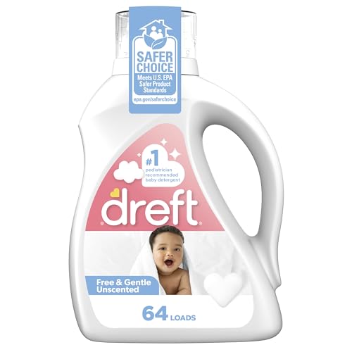 $9.15 w/ S&S: Dreft Liquid Laundry Baby Detergent Unscented 92 fl oz 64 loads