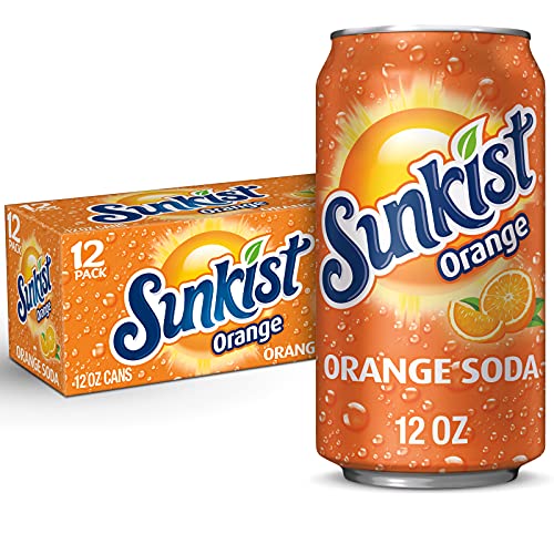 $3.84 w/ S&S: Sunkist Orange Soda, 12 Fl Oz (Pack of 12)