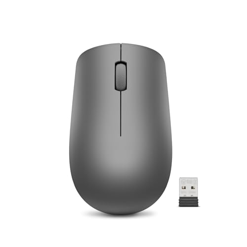 $8: Lenovo 530 Full Size Wireless Mouse (Graphite Grey)